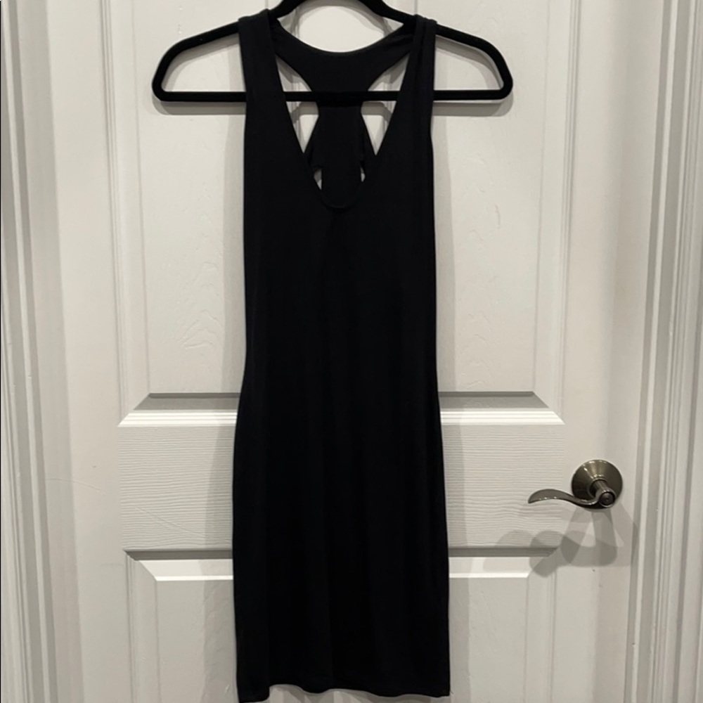 Black mini dress